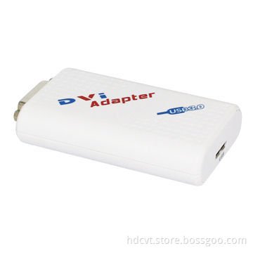 Audio/Video USB 3.0 to DVI/Port Adapter, 1,920x1,080P, 2014 Hot Plug-and-play Function